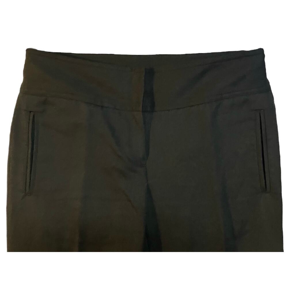 J. Crew Women's Black Cotton/Linen Favorite Fit Bootcut 32.5" Inseam Pants SZ 0 - Picture 6 of 9